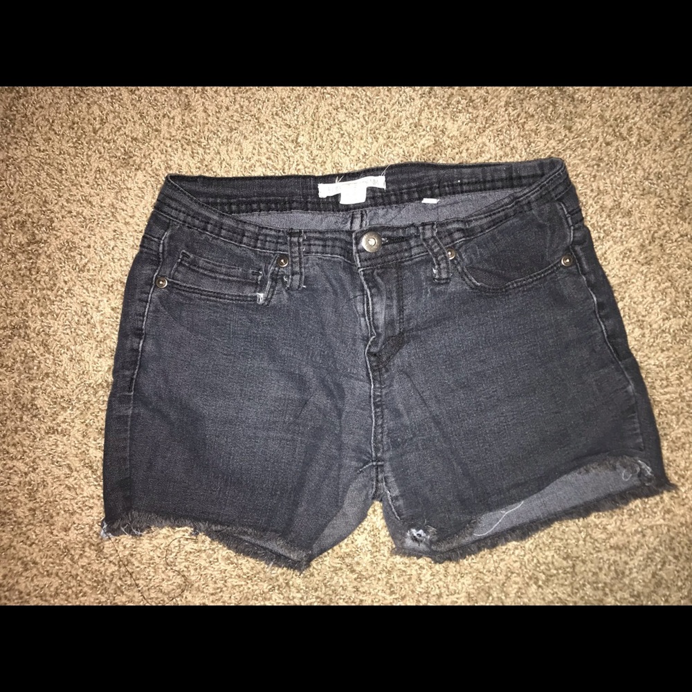 Black Jean shorts